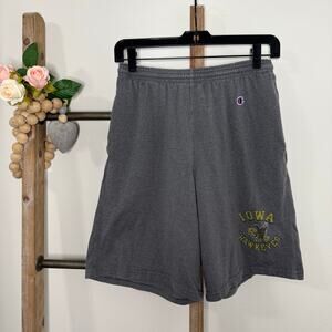 Champion Iowa Hawkeyes Gray Longer Athletic Shorts Size‎ Small